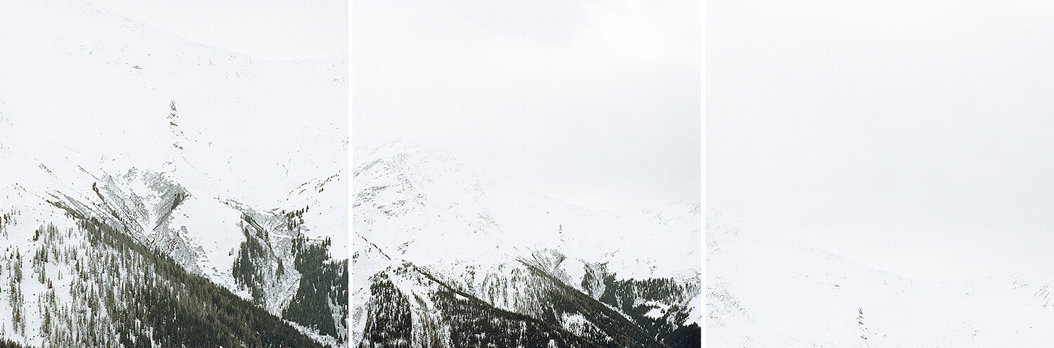 Graphite, triptyque #1 . | Photographies argentiques, impressions pigmentaires